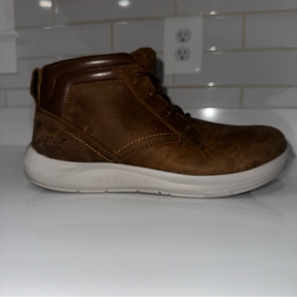 KURU Quest Brown Leather Hiking Boots Men's 11.5 Plantar Fasciitis Support - Picture 12 of 13